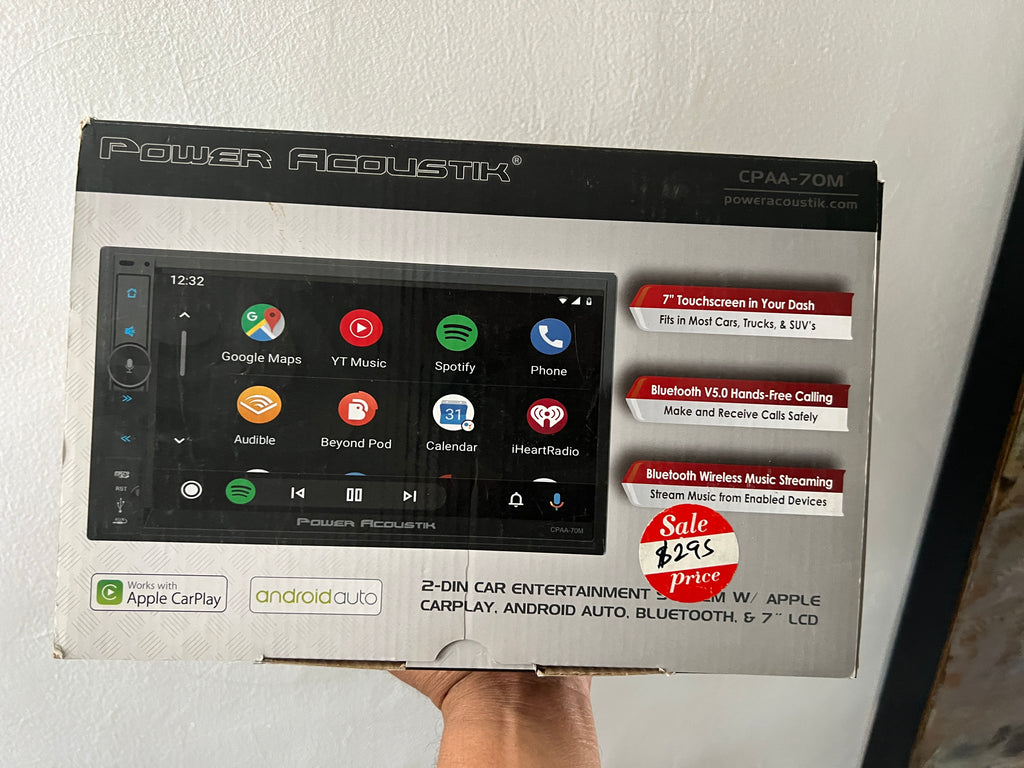Power Acoustik CPAA-70M – Autoestéreo Multimedia con Apple CarPlay y Android Auto