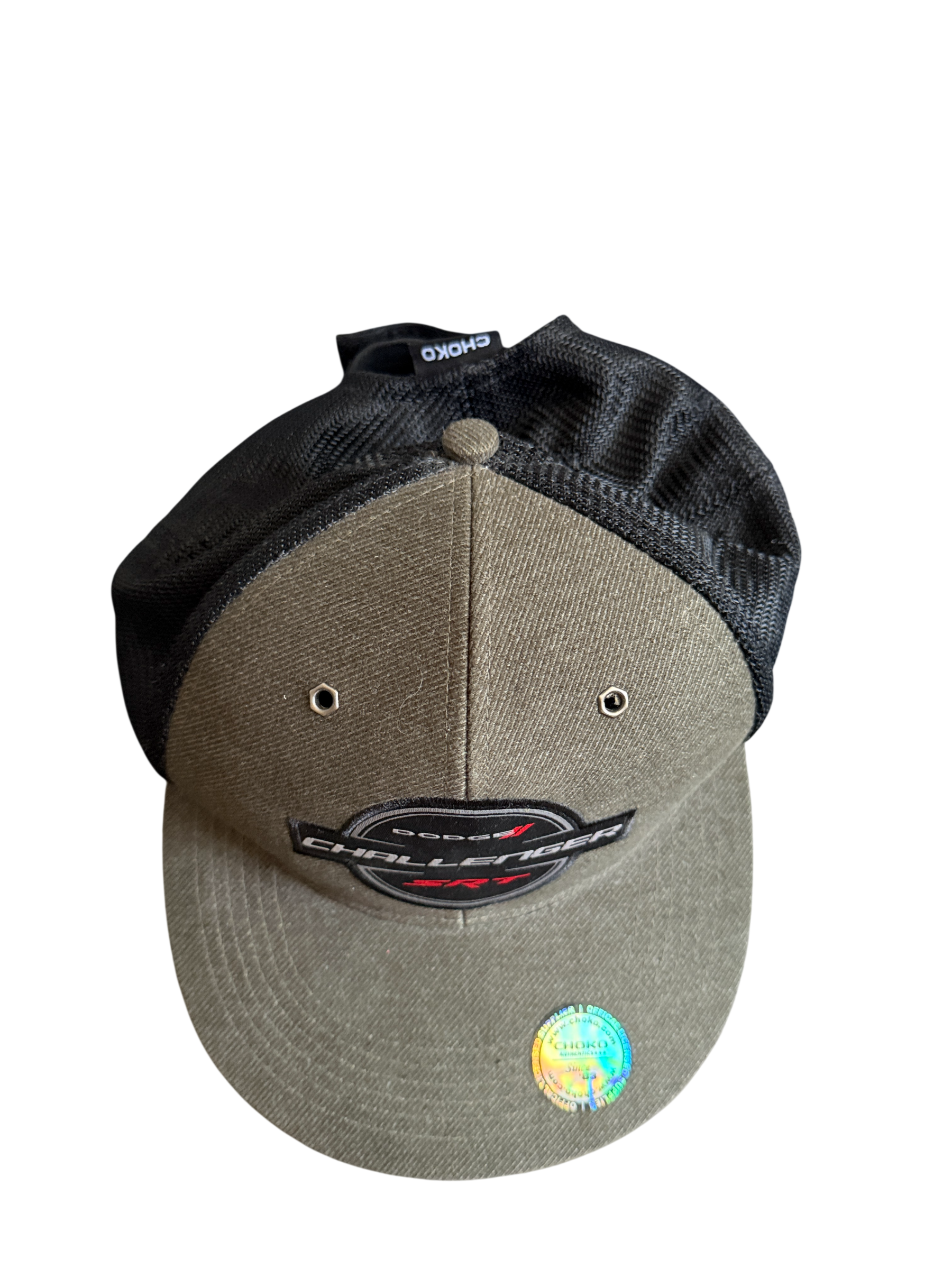 Gorra Dodge Challenger SRT Trucker Gris y Negra