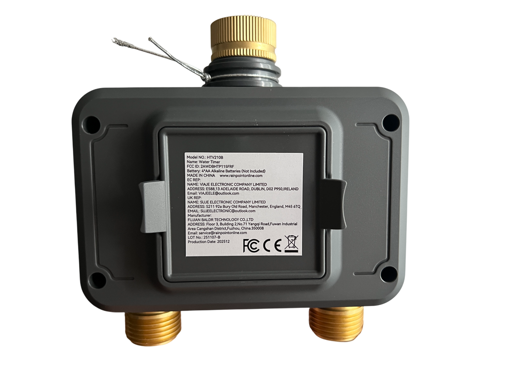 RainPoint Timer de Riego Inteligente de 2 Zonas con Hub