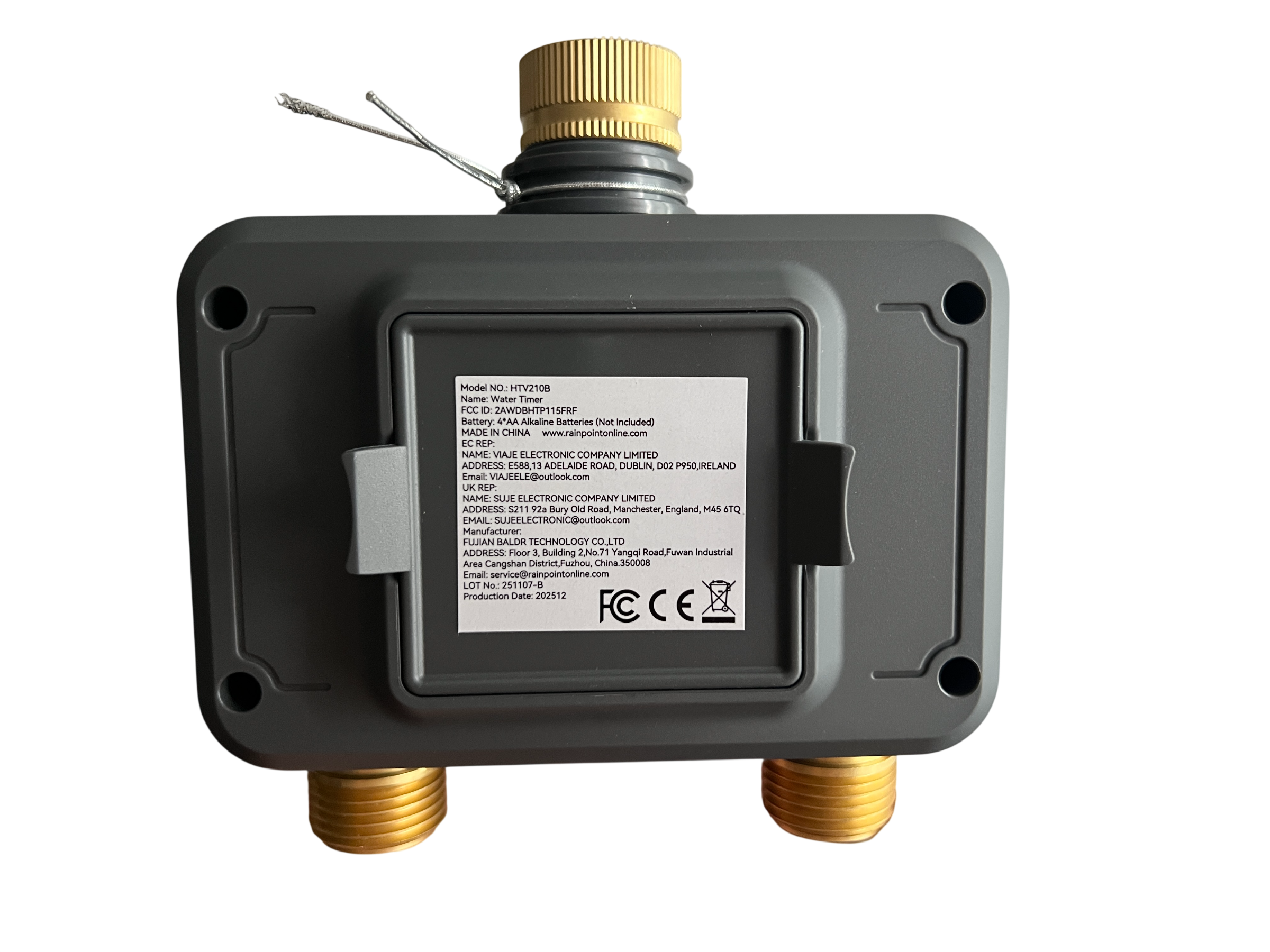 RainPoint Timer de Riego Inteligente de 2 Zonas con Hub